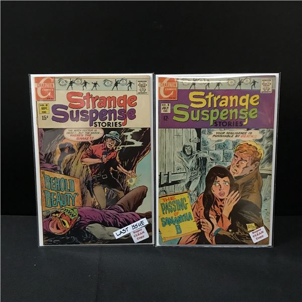 LOT OF 2 STRANGE SUSPENSE STORIES #8-9 - CHARLTON COMICS