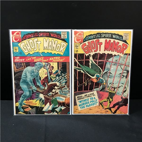 LOT OF 2 GHOST MANOR COMICS #2-3 - CHARLTON COMICS