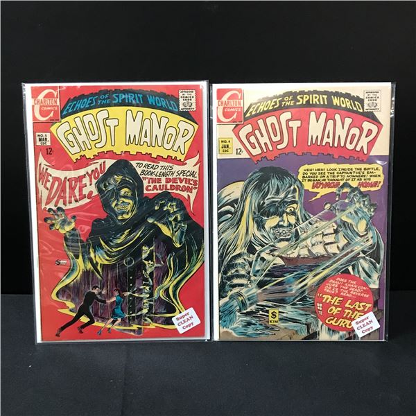 LOT OF 2 GHOST MANOR COMICS #4-5 - CHARLTON COMICS
