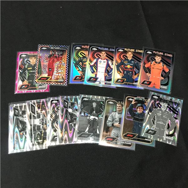 LOT OF LOOSE TOPPS CHROME F1 TRADING CARDS