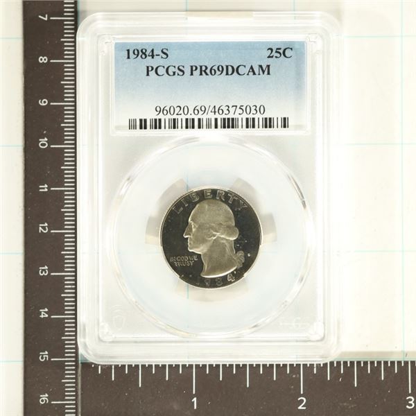 1984-S WASHINGTON QUARTER PCGS PR69 DCAM