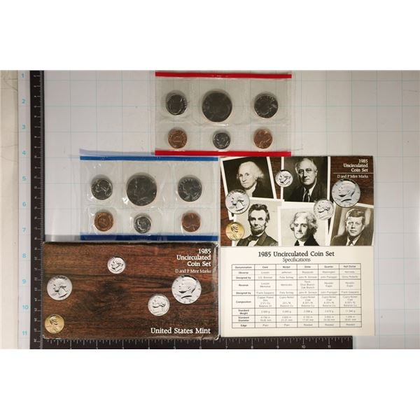 1985 US MINT SET (UNC) P/D (WITH ENVELOPE) AND