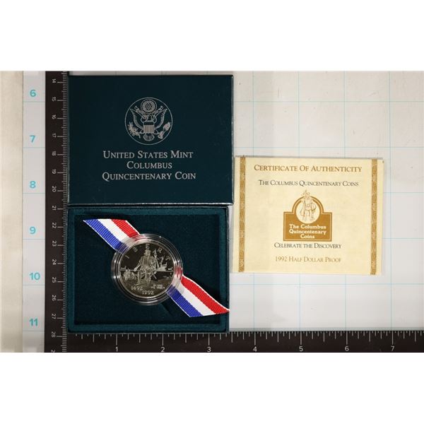 1992-S COLUMBUS QUINCENTENARY US HALF DOLLAR PF
