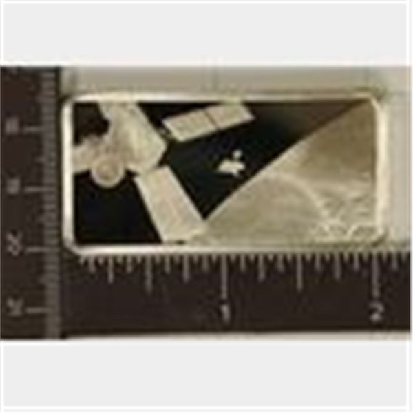 29 GRAMS PF STERLING SILVER SPACE THEMED INGOT