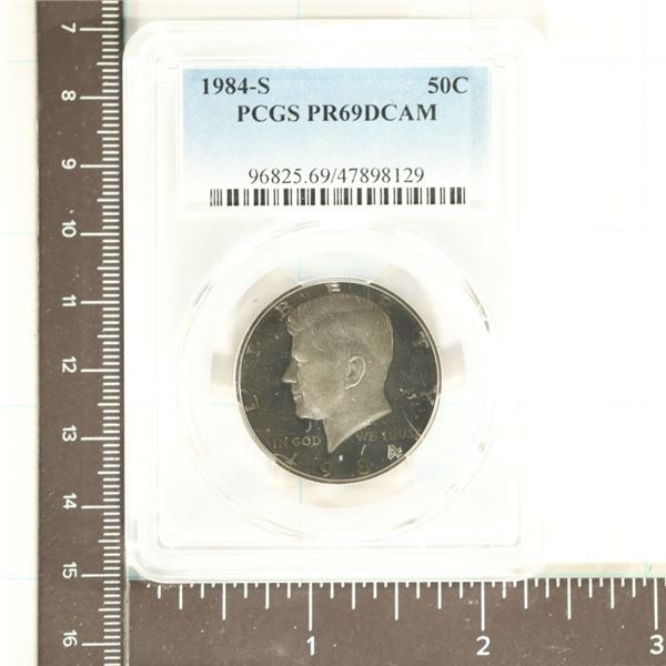 1984-S KENNEDY HALF DOLLAR PCGS PR69 DCAM