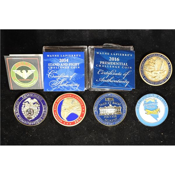 5 US CHALLENGE COINS: NATIONAL PEACE OFFICERS