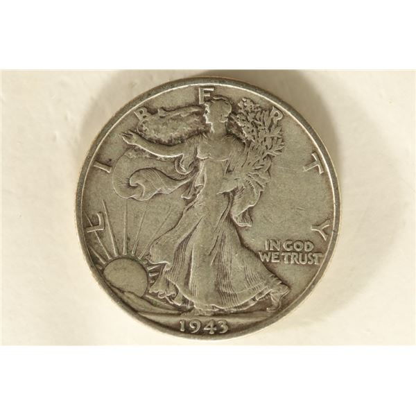 1943-S SILVER WALKING LIBERTY HALF DOLLAR