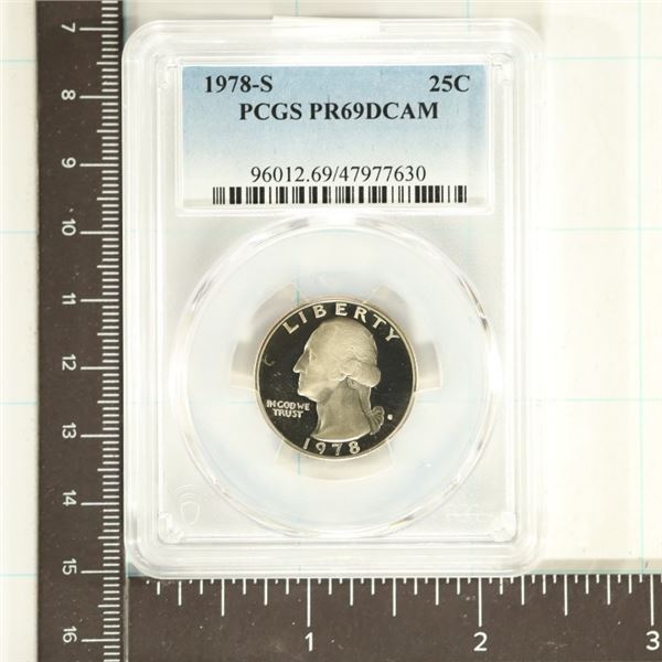 1978-S WASHINGTON QUARTER PCGS PR69 DCAM