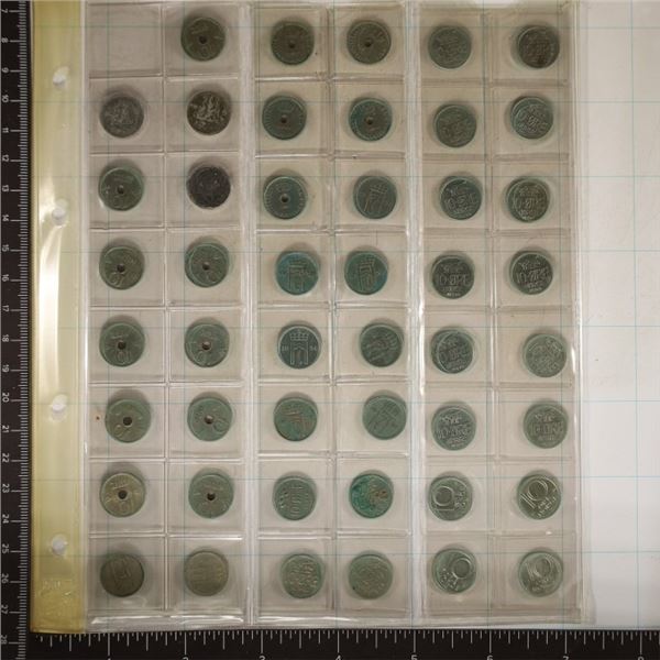 47 NORWAY 10 ORE COINS: 1-1977.