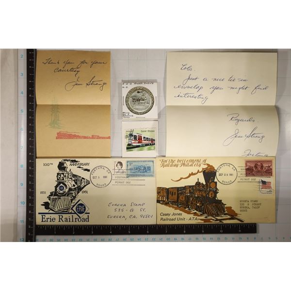 NEAT OLD RAILROAD LOT: ENVELOPE FROM THE