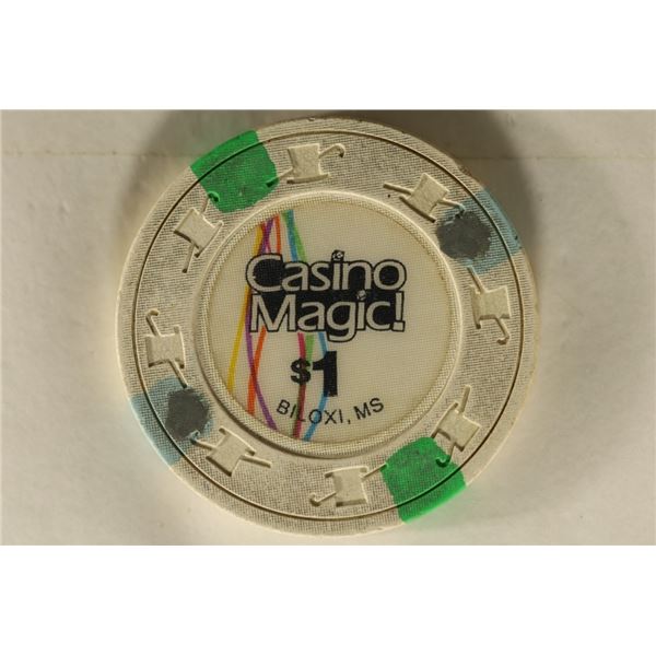 CASINO MAGIC $1 CASINO CHIP BILOXI, MISSISSIPPI