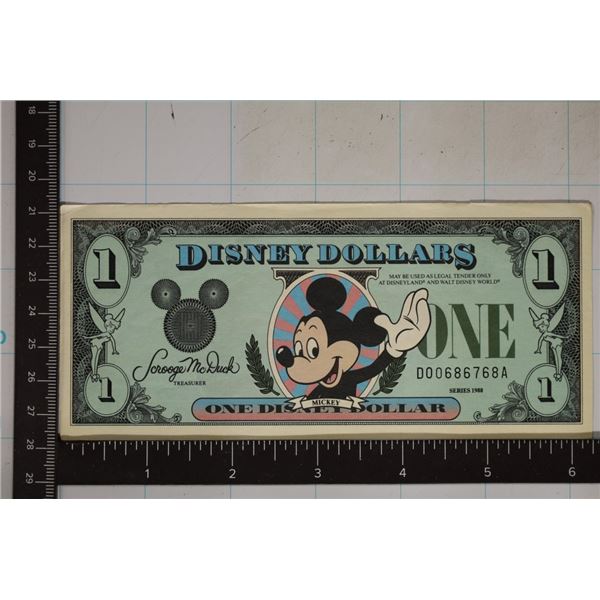1988 DISNEY $1 "MICKEY" AU
