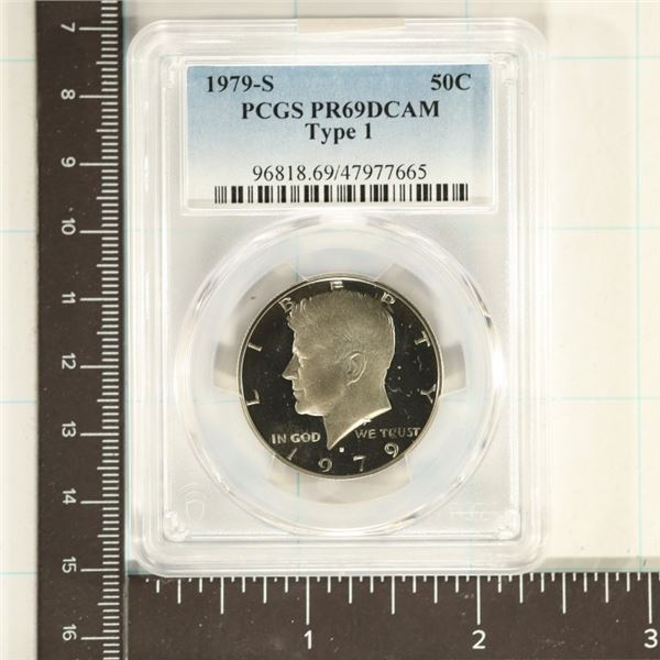 1979-S TYPE I KENNEDY HALF DOLLAR PCGS PR69 DCAM