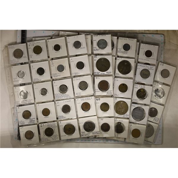 95-VARIOUS TOOL CHECK, HOTEL ROOM, TALLY TOKEN,