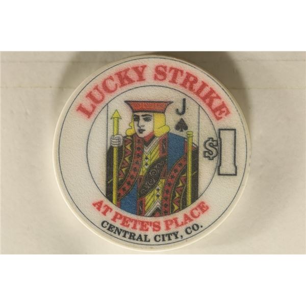 LUCKY STRIKE $1 AT PETES PLACE CENTRAL CITY, CO