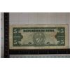 Image 2 : 1960 CUBA 5 PESO BILL "MAXIMO GOMEZ"