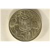 Image 1 : 1966 AUSTRALIA SILVER 50 CENTS BRILLIANT UNC