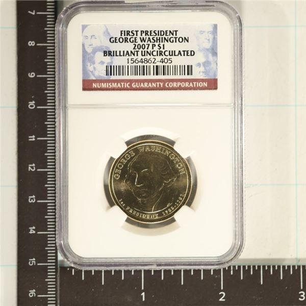 2007-P GEORGE WASHINGTON US $1 NGC BU