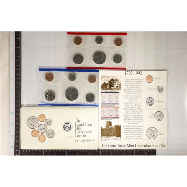 1992 US MINT SET (UNC) P/D (WITH ENVELOPE) AND