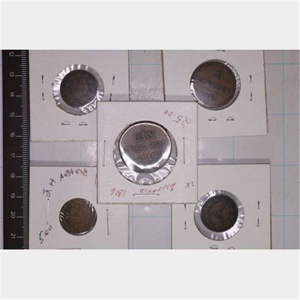 5-AUSTRIA COINS: 1816-S, 1851-A, 1861, 1885 ONE