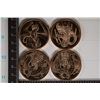 Image 1 : 4-ADVP COPPER DRAGON ROUNDS FROM THE WORLD