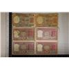 Image 1 : 6-INDIA 2 RUPEE BILLS ALL CIRCULATED
