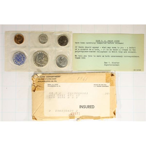 1958 US SILVER PROOF SET (WITH ENVELOPE TOUGH)