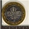 Image 2 : CASINO $10 SILVER TOKEN (UNC) MAXIM LAS VEGAS, NV