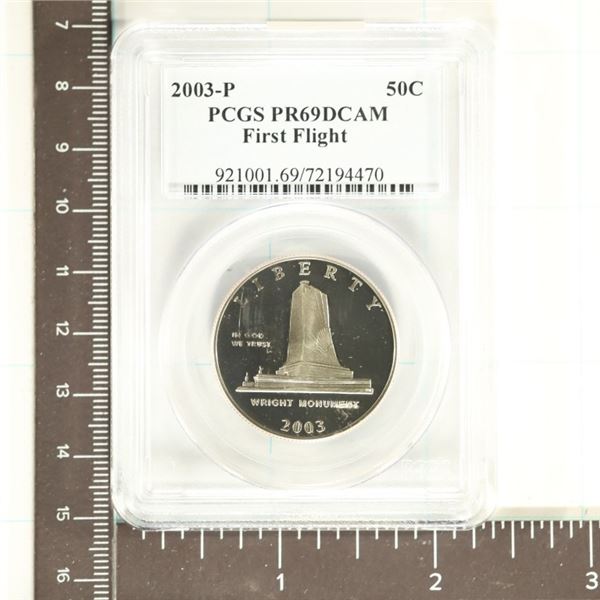 2003-P FIRT FLIGHT US HALF DOLLAR PCGS PR69 DCAM