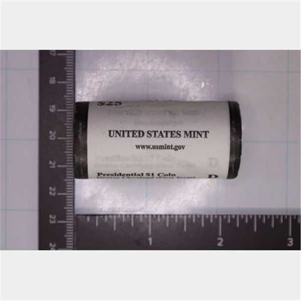 2012-D $25 ROLL OF GROVER CLEVELAND PRESIDENTIAL