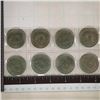 Image 2 : 8 DENMARK UNC 5 KRONER COINS: 1960, 1961, 1962,