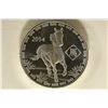 Image 1 : 1 TROY OZ .999 FINE SILVER 2014 YEAR OF THE HORSE