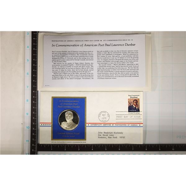 1975 US POSTMASTERS APPROX .8 OZ. STERLING SILVER