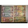 Image 1 : 6-JAMAICA BILLS: 1-CU 1960- 50 CENT, 2-AU $1 BILLS