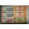 Image 2 : 6-JAMAICA BILLS: 1-CU 1960- 50 CENT, 2-AU $1 BILLS