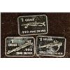 3-1 GRAM .999 SILVER BARS: ALL MACHINE GUNS