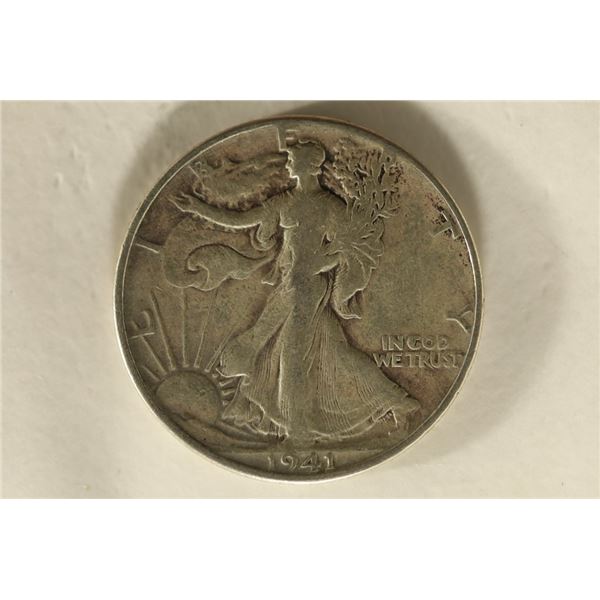 1941 SILVER WALKING LIBERTY HALF DOLLAR