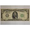 1934 US $5 GREEN SEAL FRN D10728024A