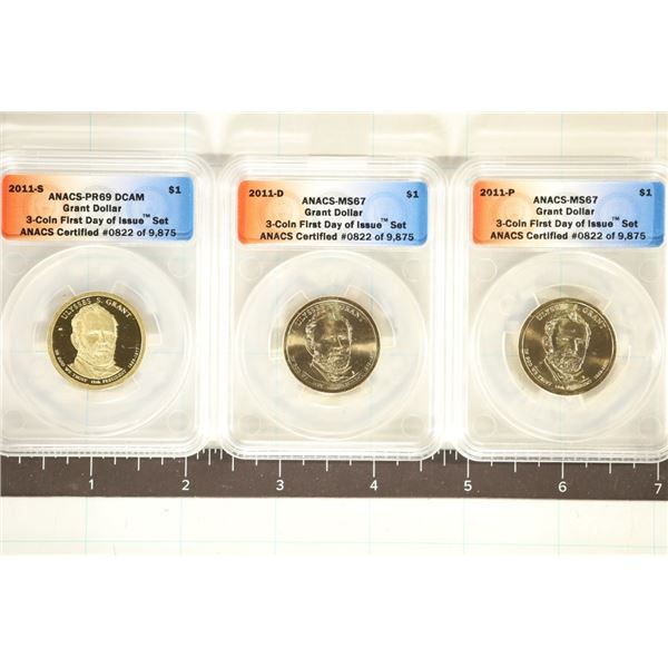 2011-P/D/S ULYSSES GRANT US PRESIDENTIAL $'S ANACS