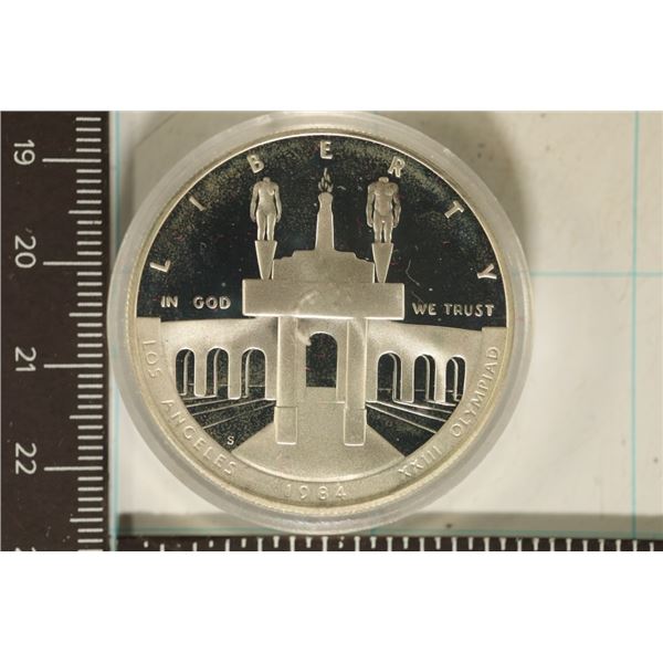 1984-S US OLYMPIAD SILVER DOLLAR PROOF