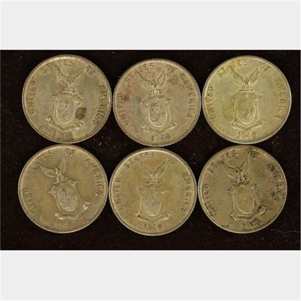 6-1945-D SILVER US/PHILIPPINES 20 CENTAVOS .579