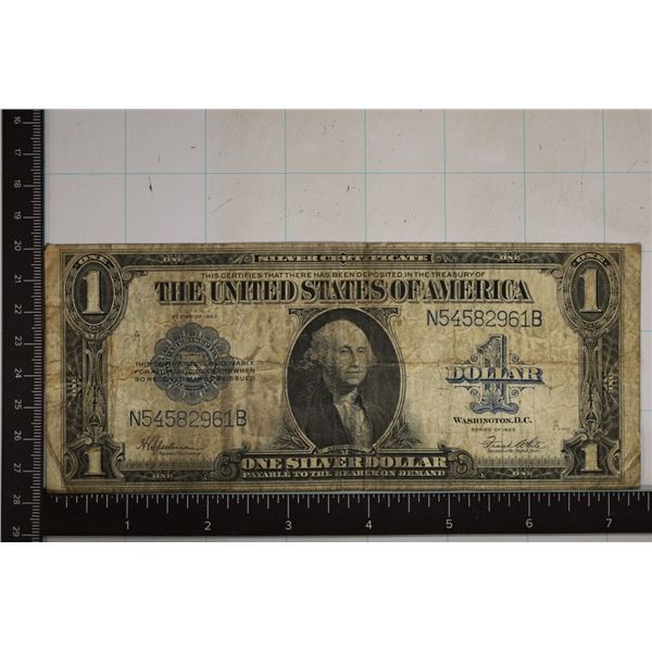 1923 LARGE SIZE $1 SILVER CERTIFICATE HORSEBLANKET