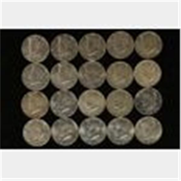 1966 SOLID DATE $10 ROLL OF 40% SILVER JFK'S