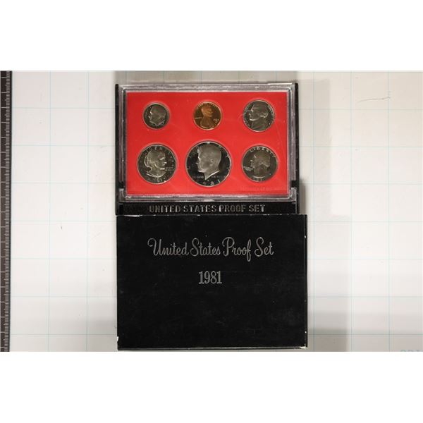 1981 US PROOF SET (WITH BOX)