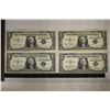Image 1 : 4-1957 $1 SILVER CERTIFICATES: BLUE SEALS XF AND