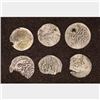 Image 2 : 6 SILVER DIME SIZED OTTOMAN EMPIRE PARA COINS: