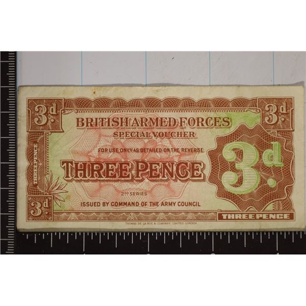 SERIES 2 BRITISH ARMED FORCES 3 PENCE MILITARY