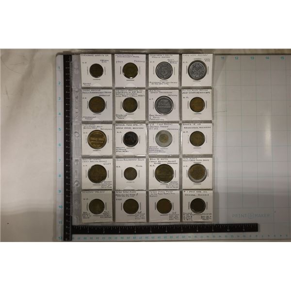 20-ARCADE, SIX FLAGS, RINKY DINK GOLF, BALL-OMATIC