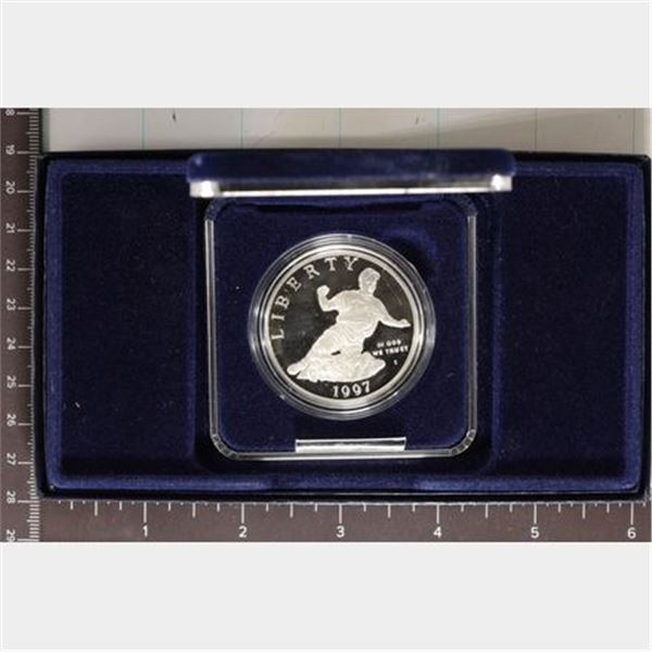 1997-S JACKIE ROBINSON US SILVER DOLLAR PROOF