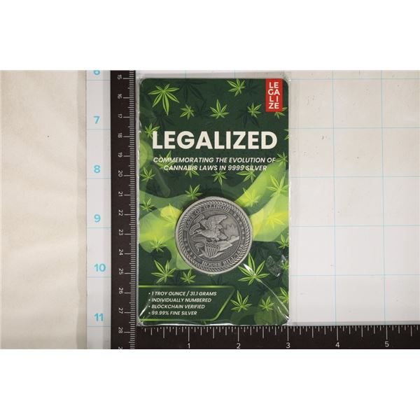 1 TROY OZ .999 FINE SILVER STATE OF ILLINOIS POT